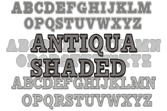 Antiqua Shaded: A Unique Display Typeface for Modern Branding