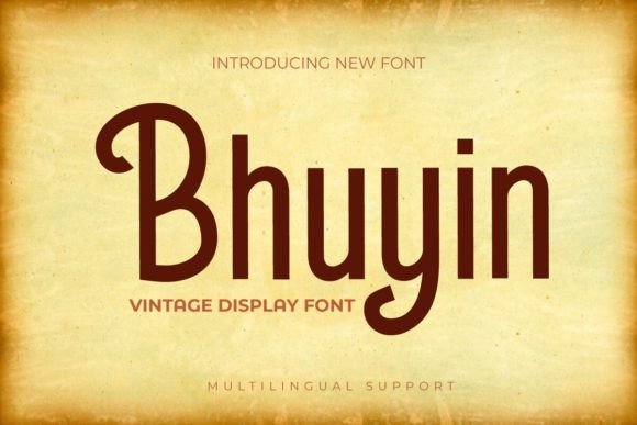 Bhuyin: The Bold Display Typeface for High-Impact Campaigns