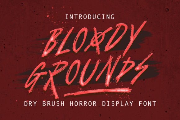 Bloody Grounds: The Authentic Typeface for Standout Branding