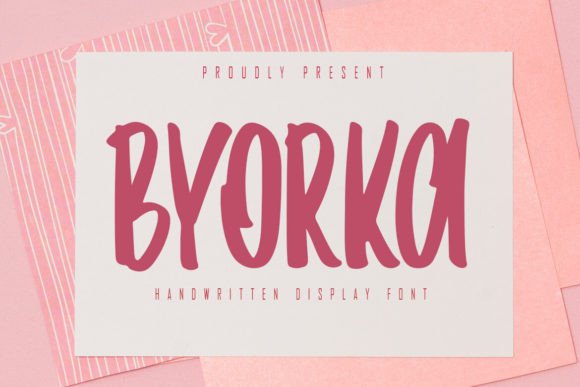 Byorka: The Handwritten Display Font for Authentic Editorial Design