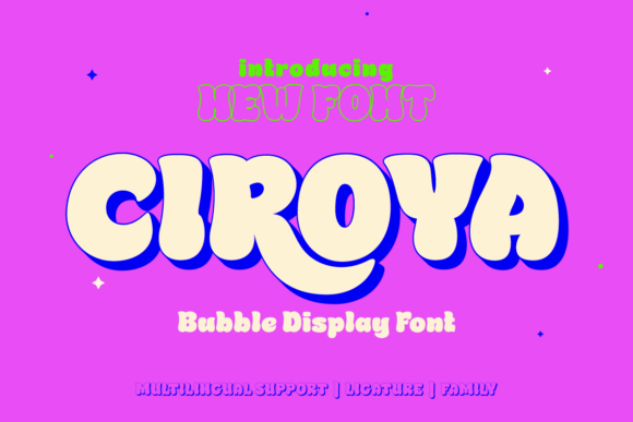 Ciroya: A Bold Display Font for Vivid Brand Identity