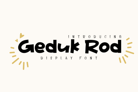 Geduk Rod: The Playful Display Font for Engaging Editorial Design