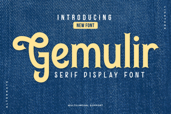 Gemulir: A Premium Display Typeface for Elegant Web Design