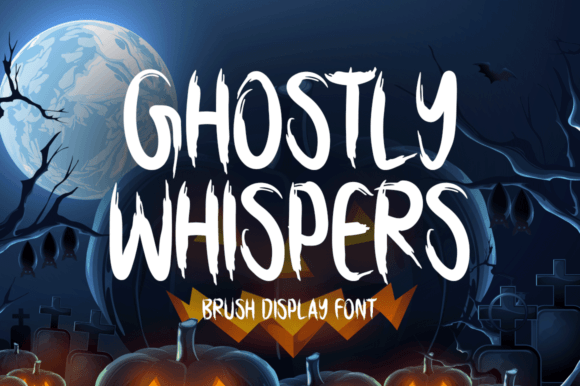 Ghostly Whispers: A Creepy Display Typeface for Bold Branding