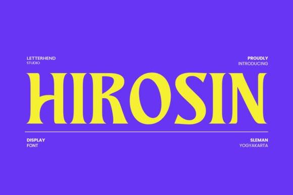 Hirosin: The Premium Display Typeface That Elevates Your Brand Identity