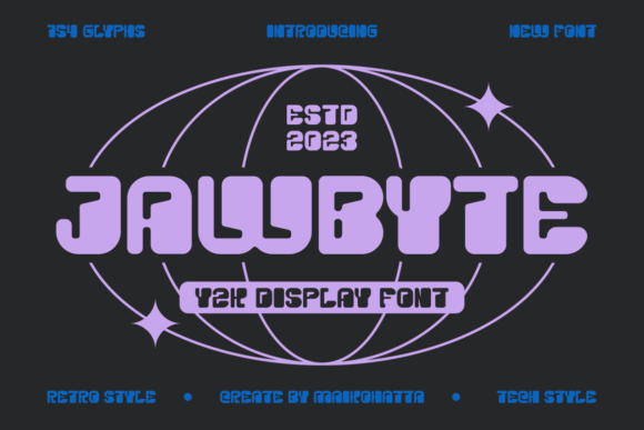 Jawbyte: The Y2K Display Font for Futuristic Web Design