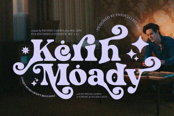 Kerih Moady: The Retro Display Typeface That Elevates Digital Branding