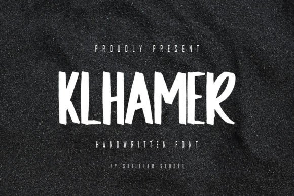 Klhamer: The Handwritten Display Typeface for Unique Shop Branding