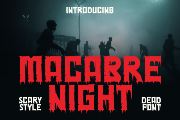 Macabre Night: A Spooky Typeface for Editorial Design