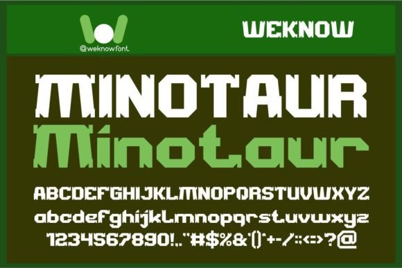 Minotaur: A Bold Display Typeface for Web and Brand Identity