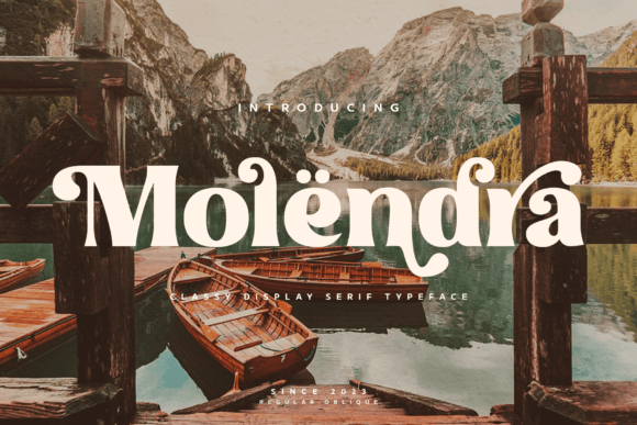 Molendra: A Classy Serif Typeface for Premium Branding Projects