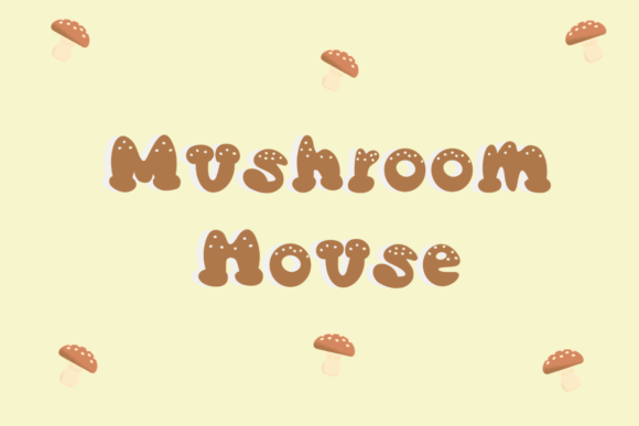Mushroom House: A Playful Display Font for Unique Brand Identity