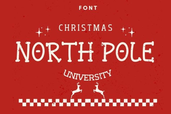 North Pole Christmas: A Festive Display Font for Joyful Editorial Design