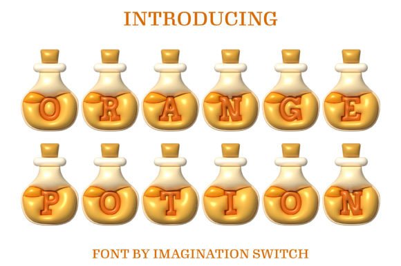 Orange Potion Inflated: A Dynamic Display Font for Campaigns
