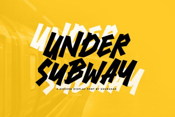 Under Subway: A Bold Display Font for Modern Branding Projects