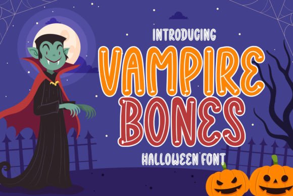 Vampire Bones: The Spooky Display Font for Halloween Creations